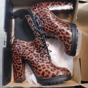 Cheeta Print Boots